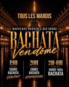 soiree bachata a paris vendome mardi