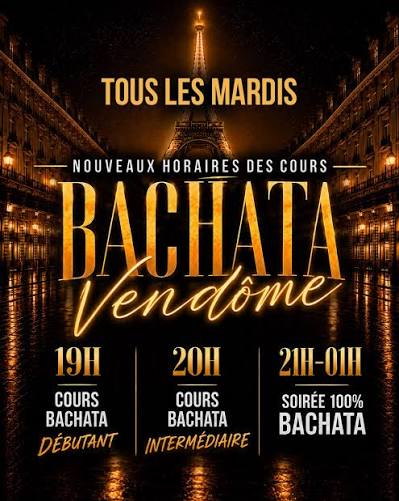 soiree bachata a paris vendome mardi