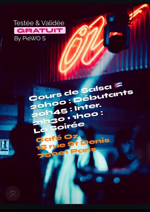 soiree salsa cafe oz paris